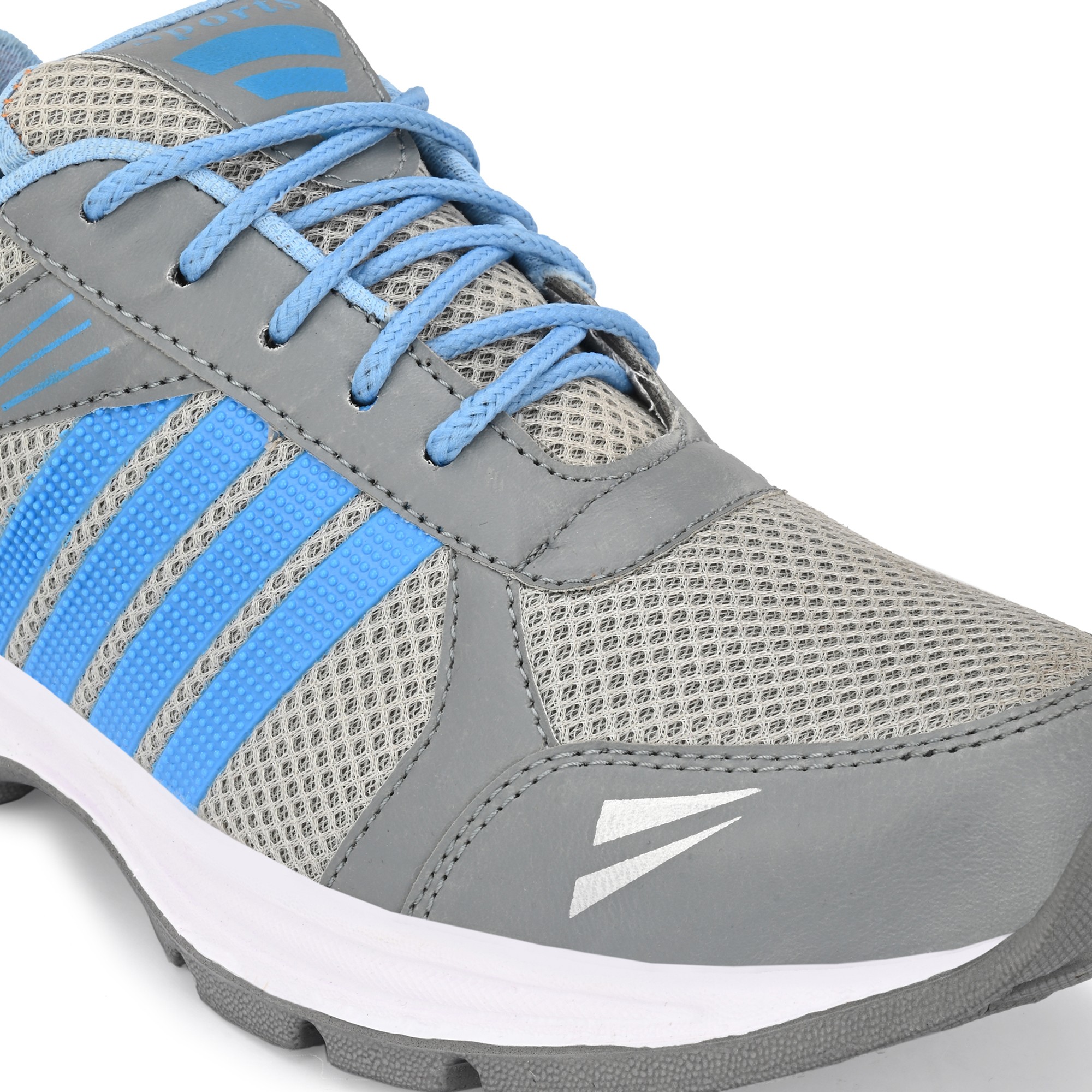 Godigo Light Grey Synthetic Airmix Lace-up Sports Shoes for Men