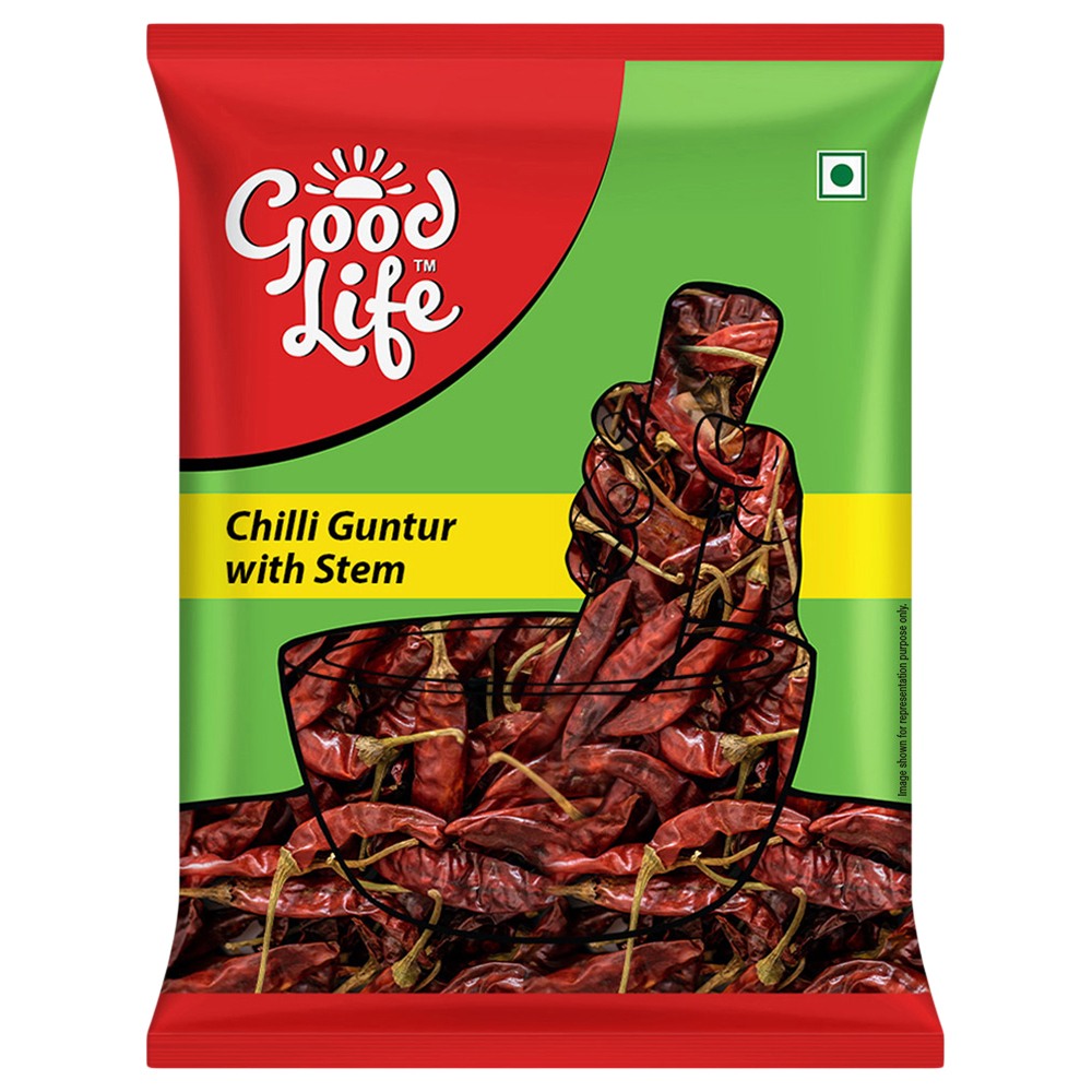 Good Life Chilli Guntur With Stem 100G
