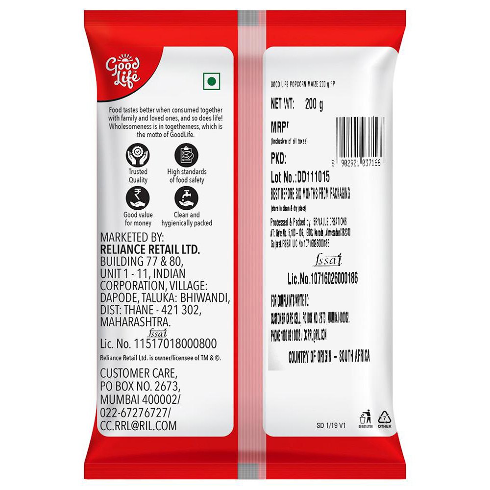 Good Life Popcorn Maize 200 Gm