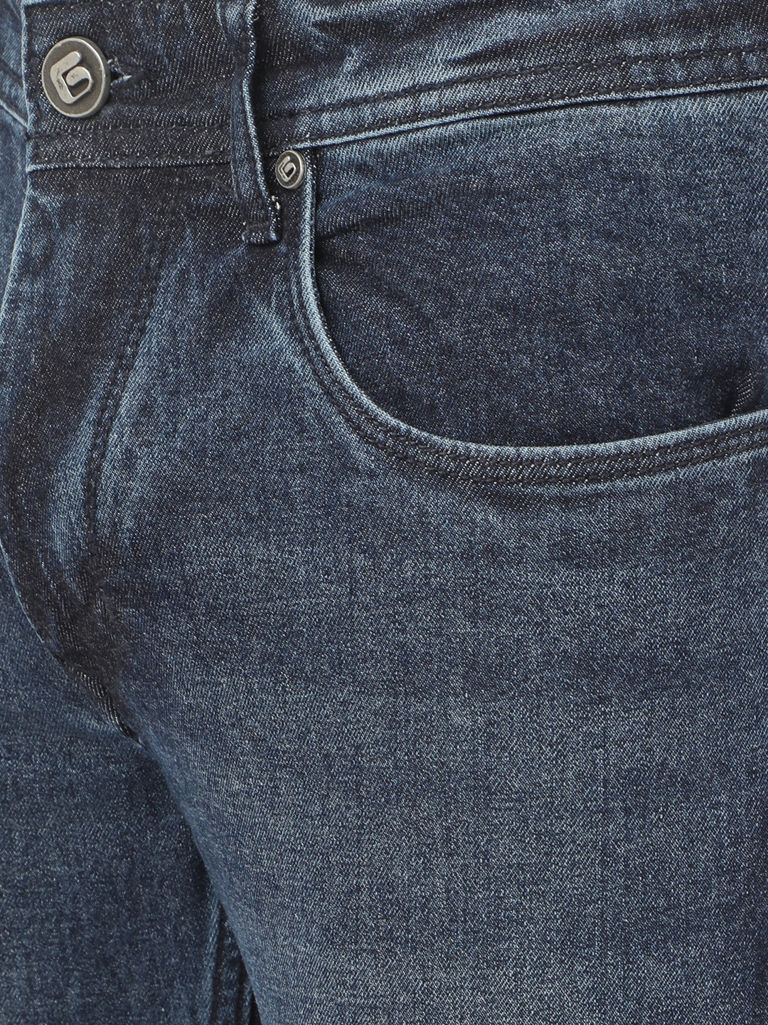 Greenfibre | Denim Blue Washed Narrow Fit Jeans | Greenfibre 4