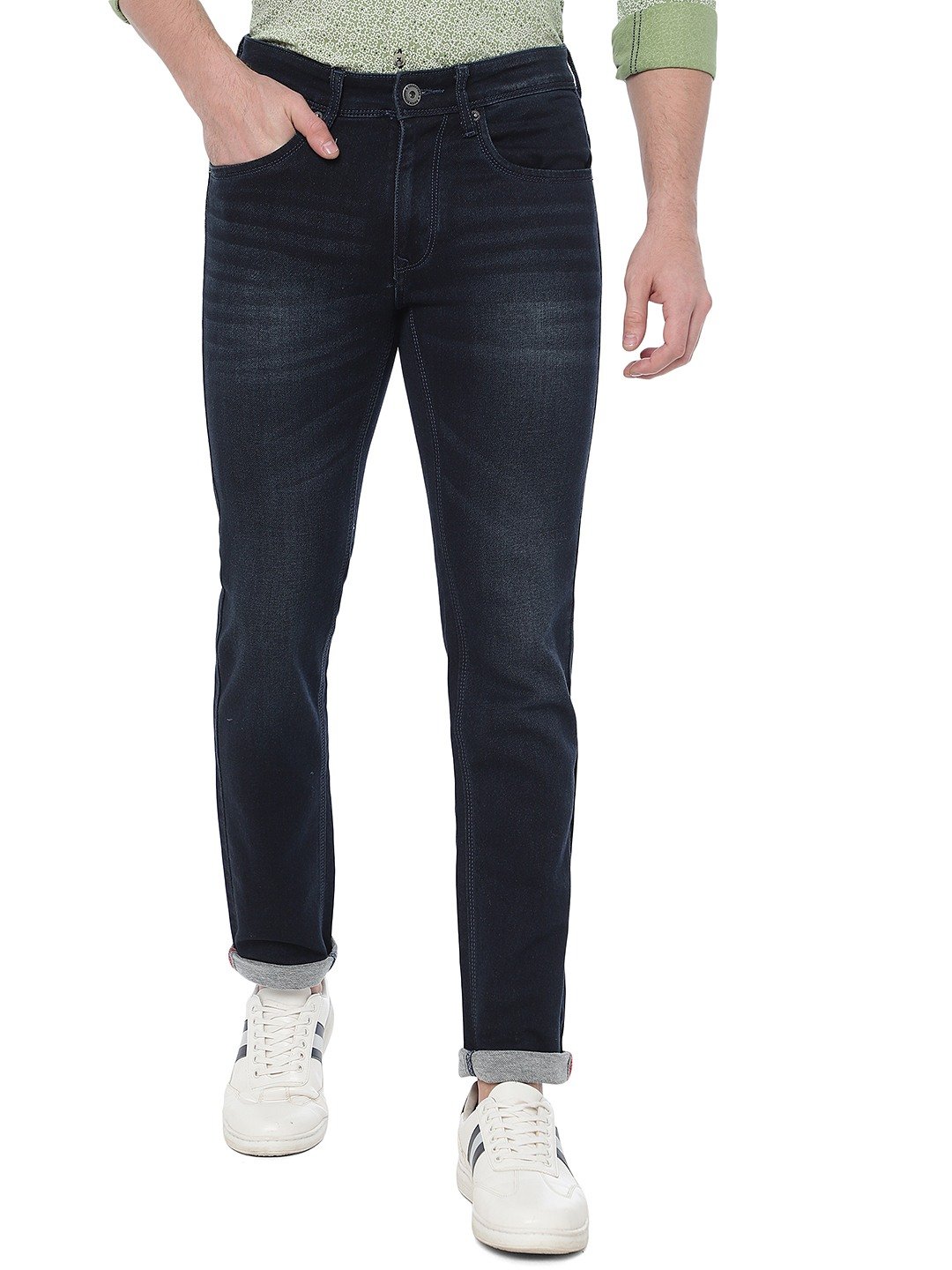 Greenfibre Clothes Greenfibre Jeans Dark Blue Washed Narrow Fit
