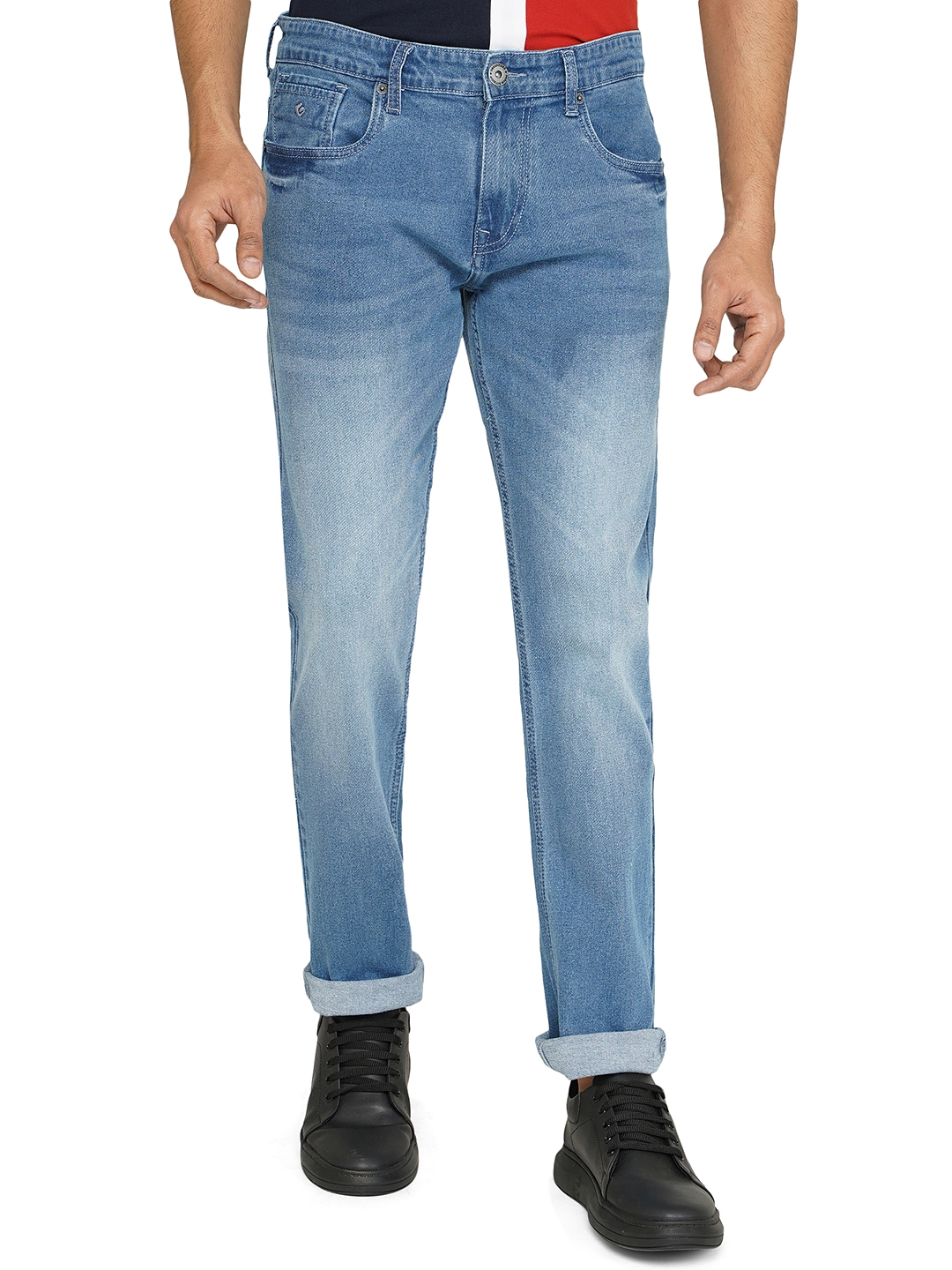 Greenfibre | Blue Washed Straight Fit Jeans | Greenfibre 0