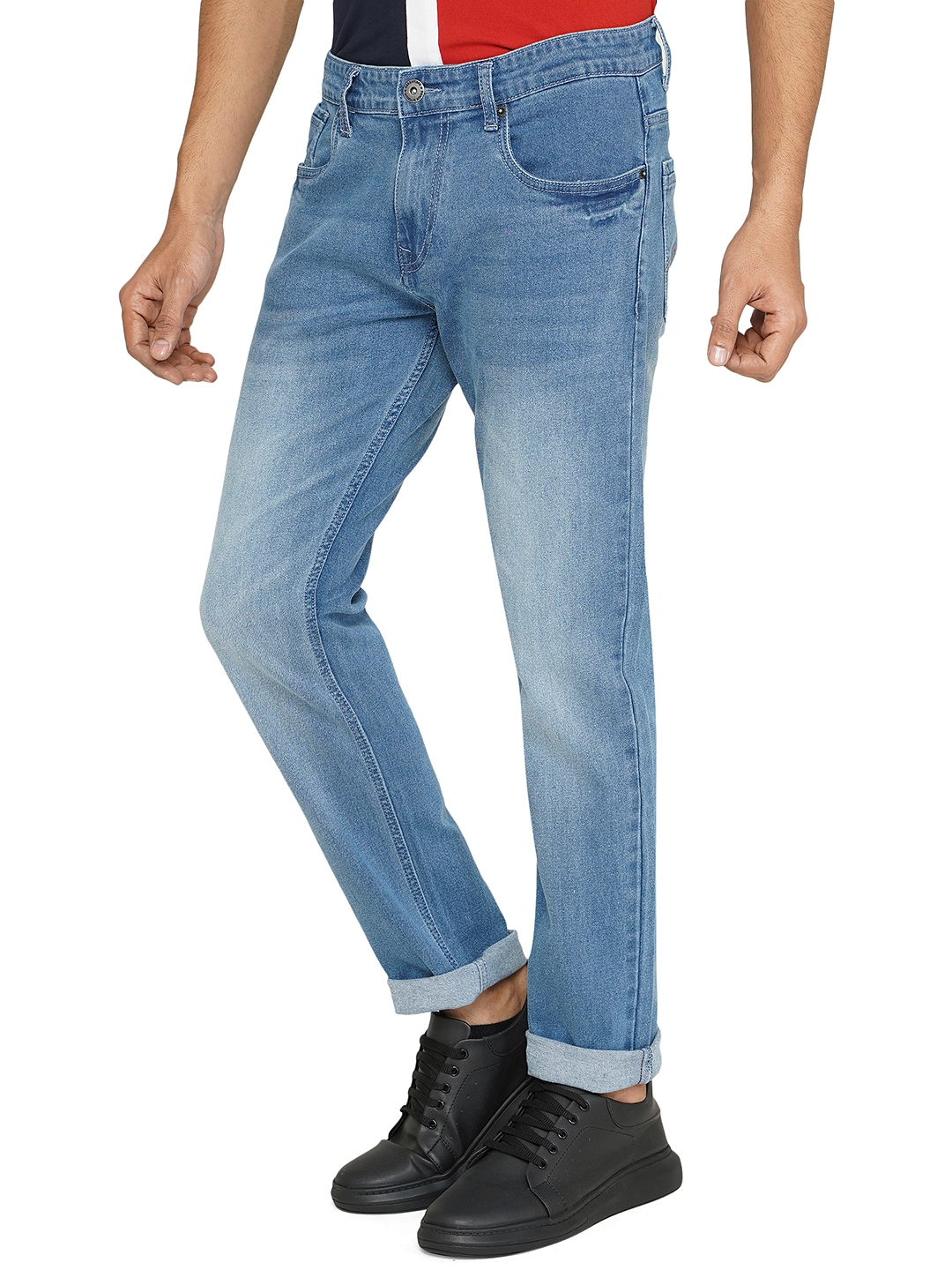 Greenfibre | Blue Washed Straight Fit Jeans | Greenfibre 1
