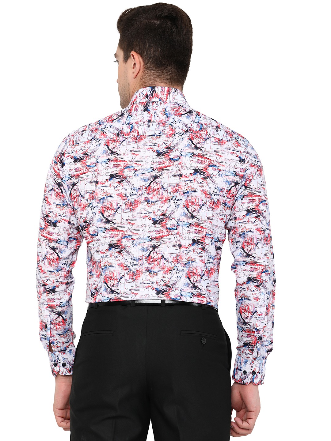 Multicolor Printed Slim Fit Party Wear Shirt | Greenfibre