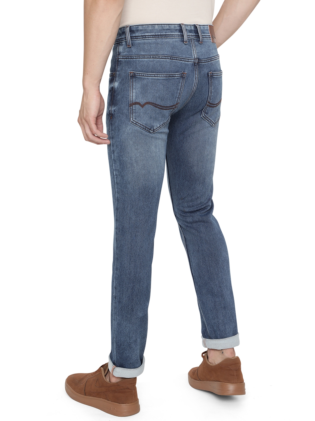 Greenfibre | Ink Blue Washed Narrow Fit Jeans | Greenfibre 2