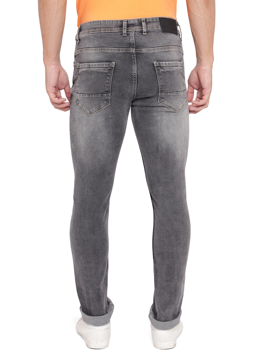 Greenfibre | Forest Grey Solid Narrow Fit Jeans | Greenfibre 2