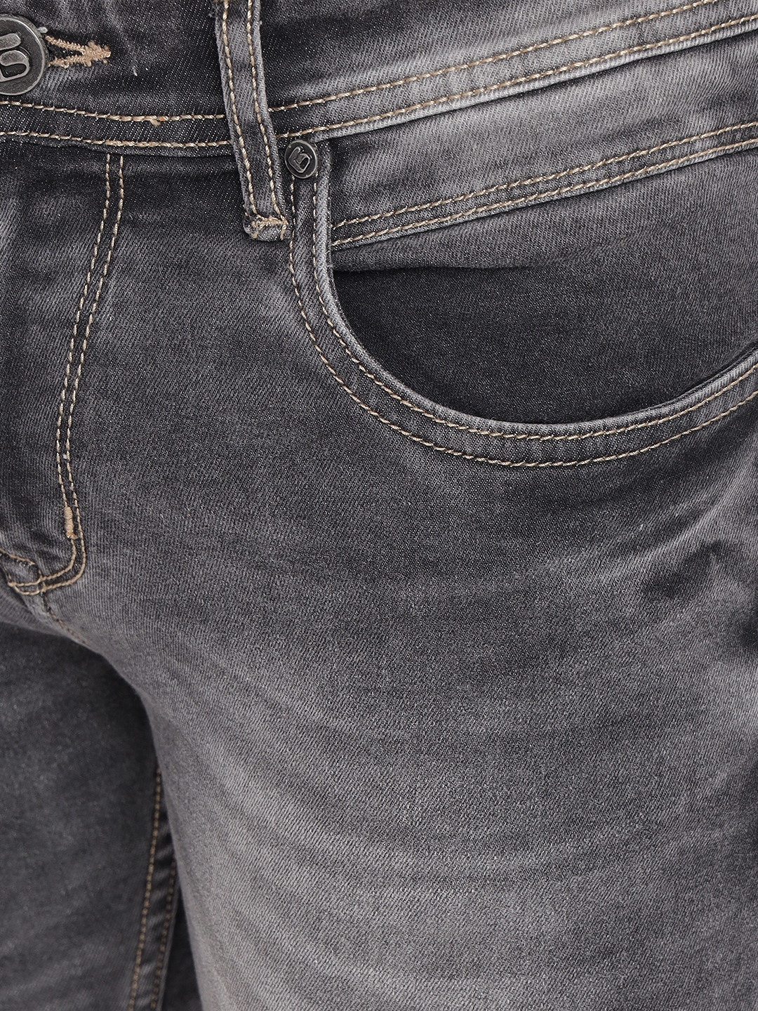 Greenfibre | Forest Grey Solid Narrow Fit Jeans | Greenfibre 4