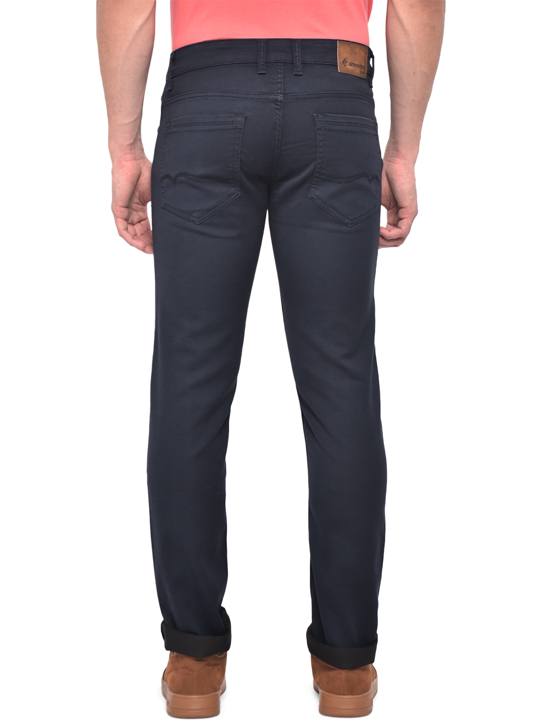 Greenfibre | Navy Blue Washed Narrow Fit Jeans | Greenfibre 2