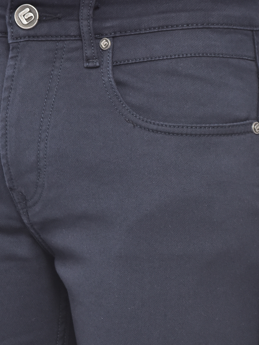 Greenfibre | Navy Blue Washed Narrow Fit Jeans | Greenfibre 4
