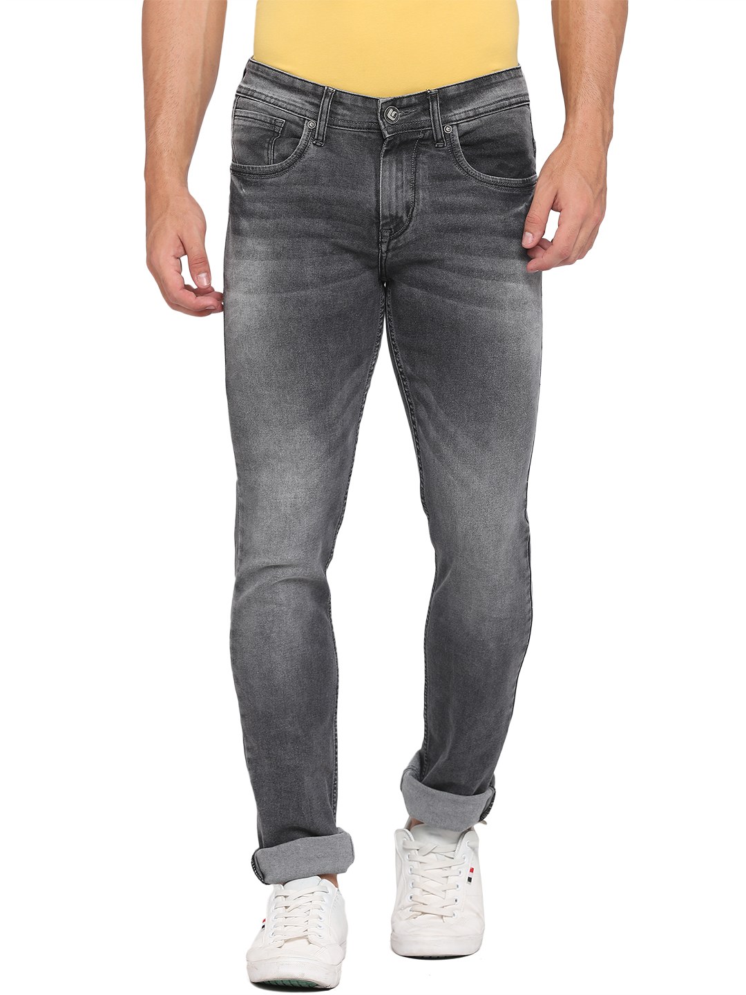Steel grey jeans best sale