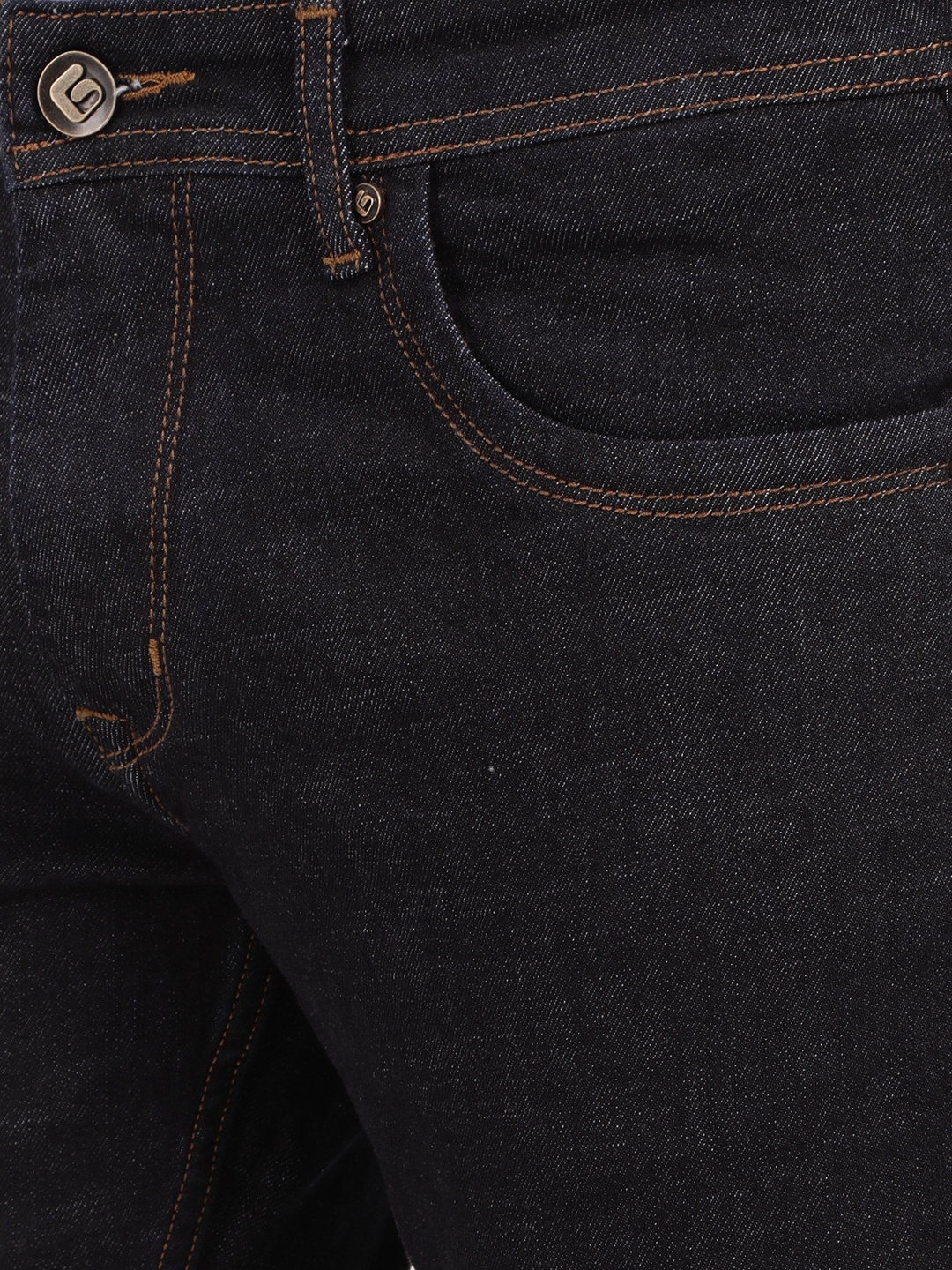 Greenfibre | Dark Indigo Blue Solid Narrow Fit Jeans | Greenfibre 4