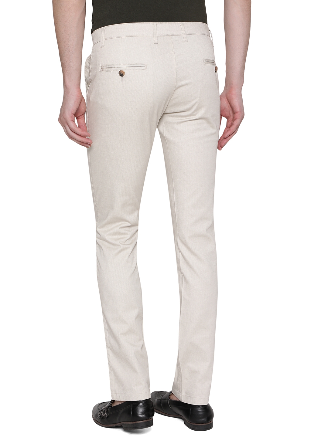 Greenfibre | Fawn Solid Super Slim Fit Casual Trouser | Greenfibre 2