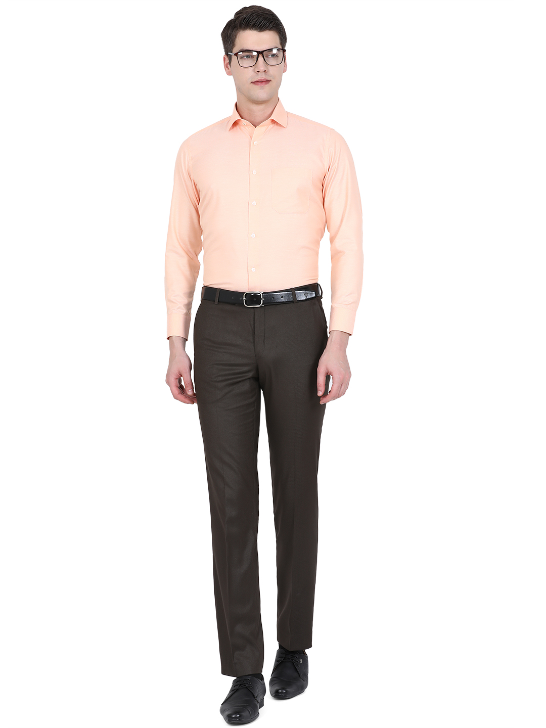 Light orange formal shirt discount