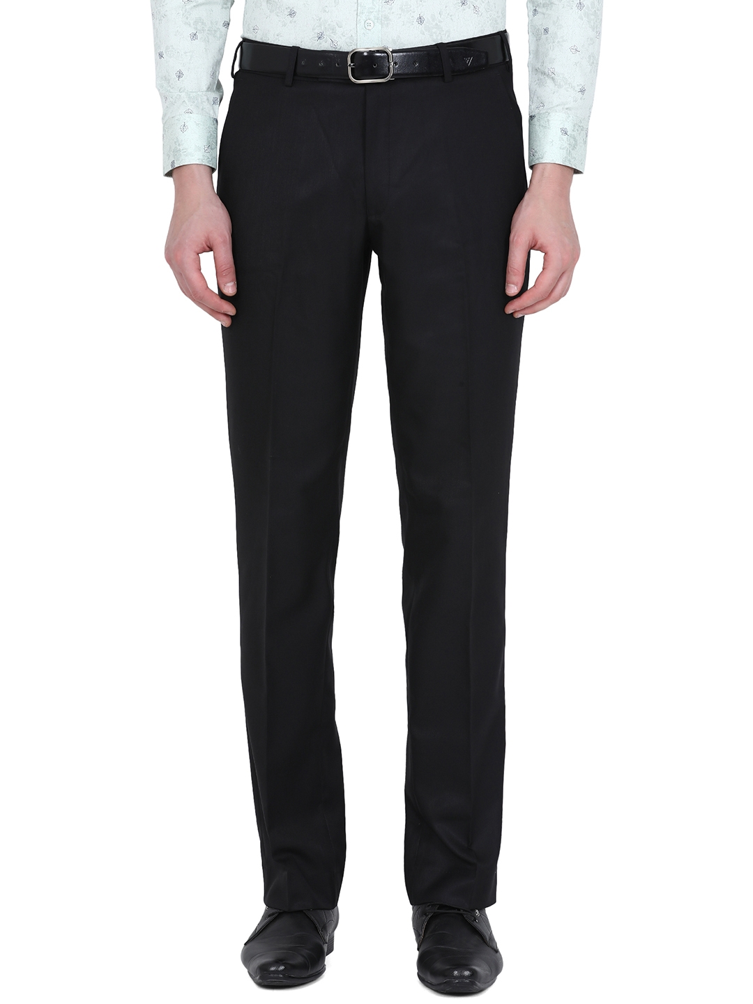 Greenfibre | Black Solid Classic fit Formal Trouser | Greenfibre 0