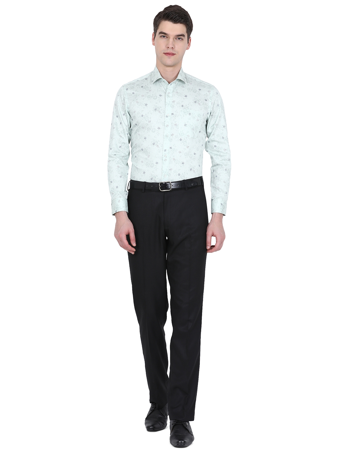 Greenfibre | Black Solid Classic fit Formal Trouser | Greenfibre 3