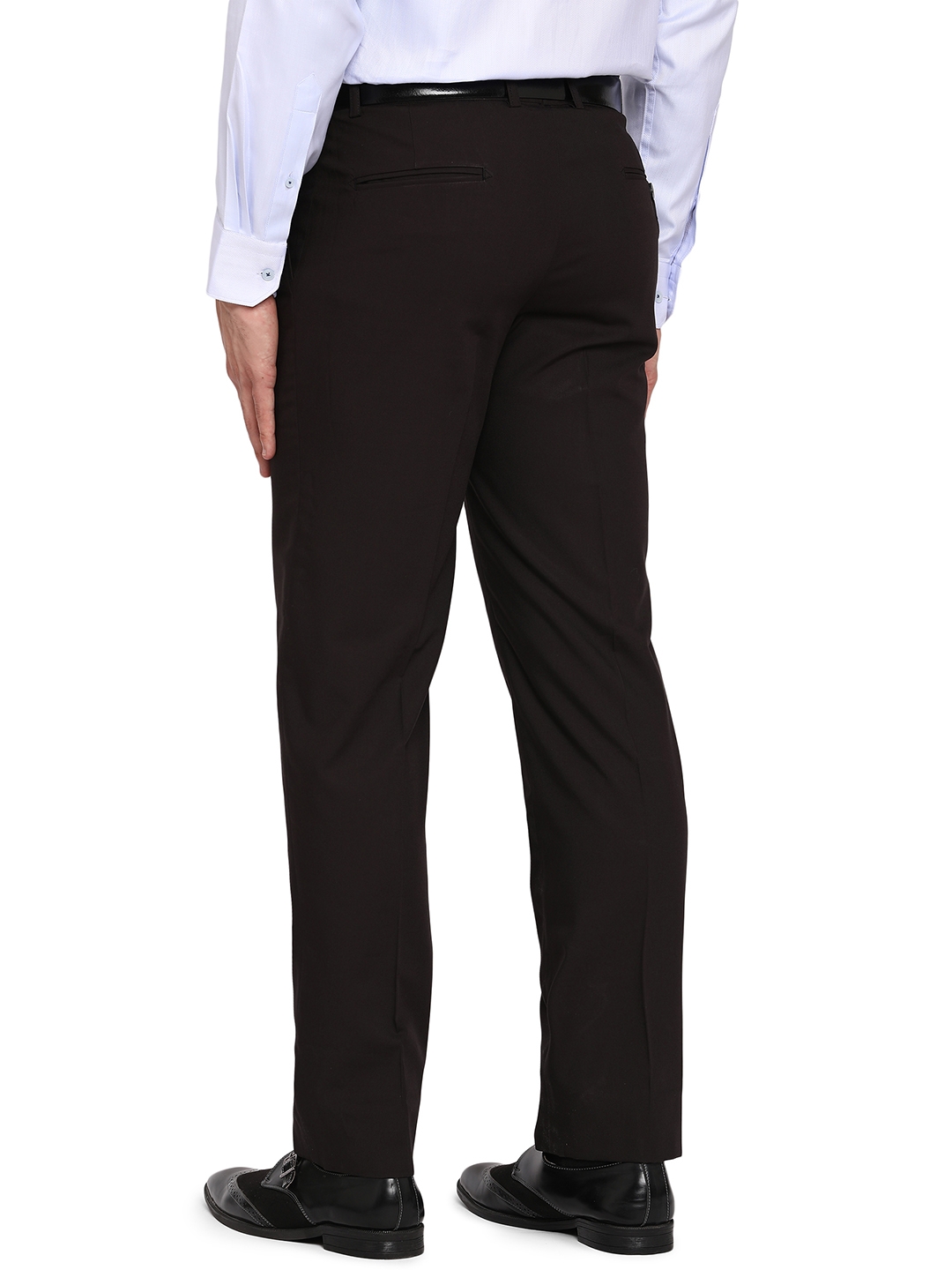 Greenfibre | Black Solid Classic Fit Formal Trouser | Greenfibre 2