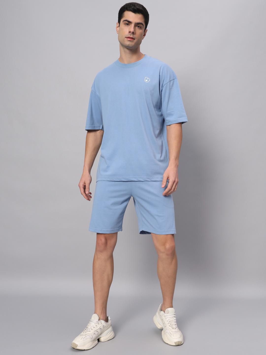 Men's Multi Cotton Loose Printed   Activewear T-Shirts