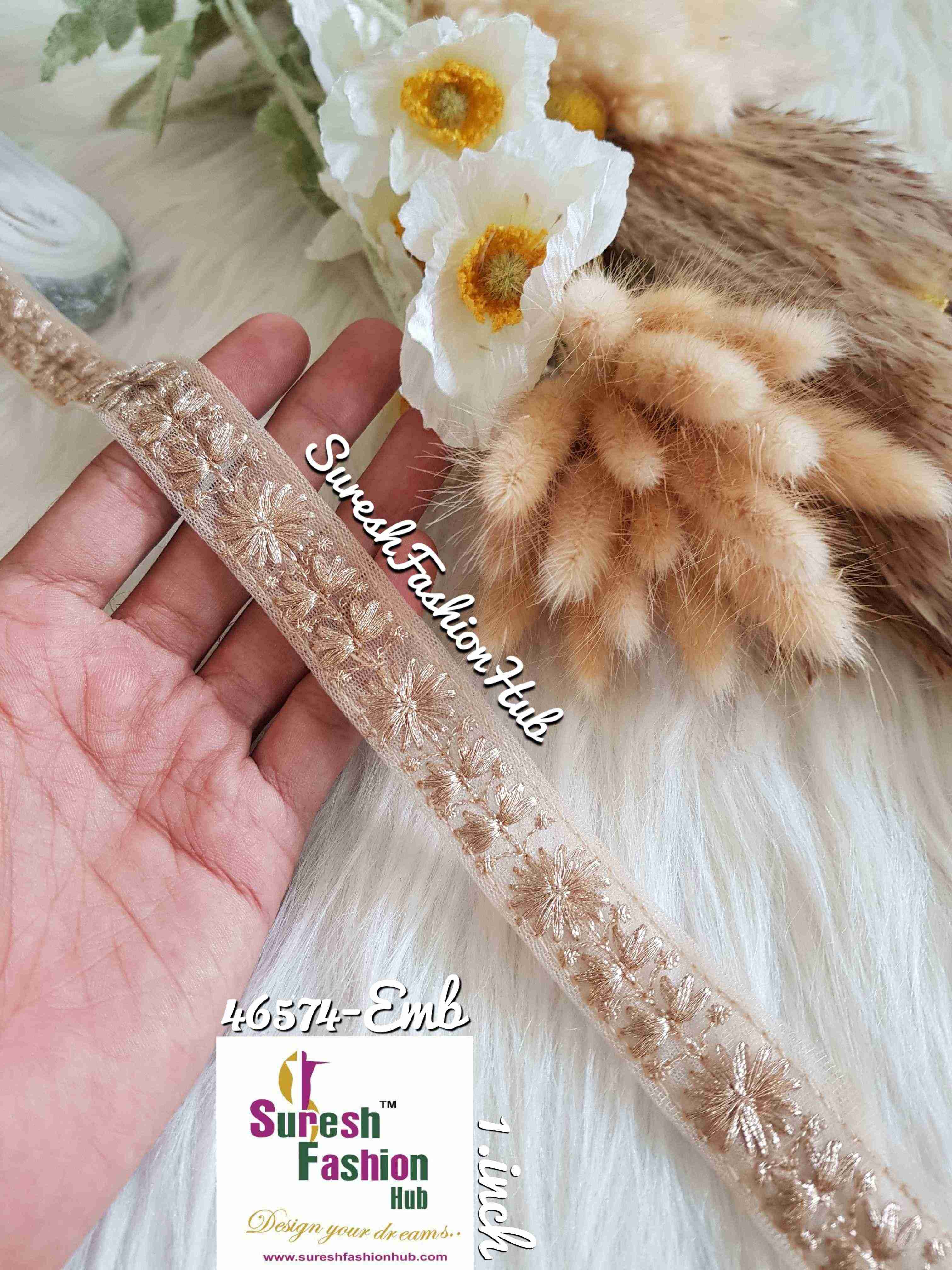 Anmol Flower Floral Embroidery Lace