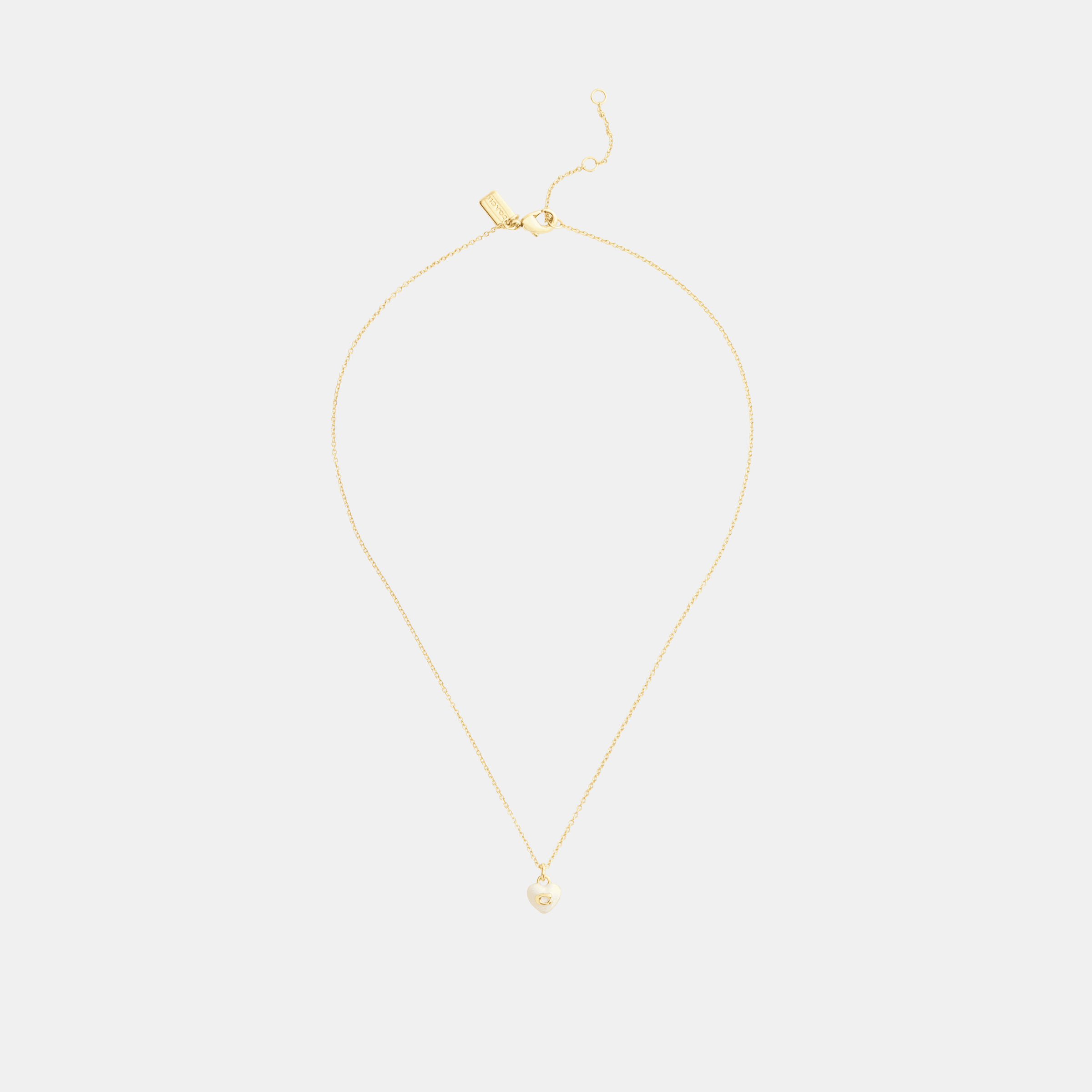 Signature C Heart Pendant Necklace