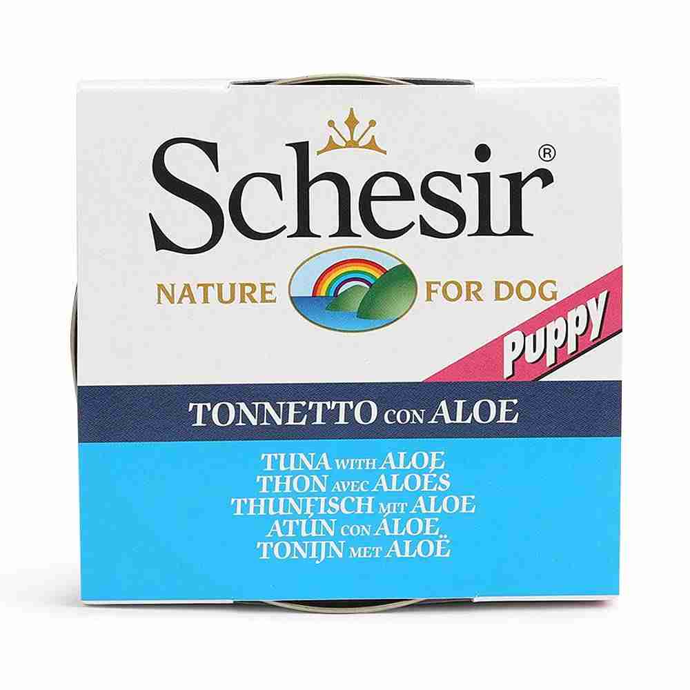 Schesir Tuna Whole Meat & Rice With Aloe in Jelly Dog Wet Food, 150 g