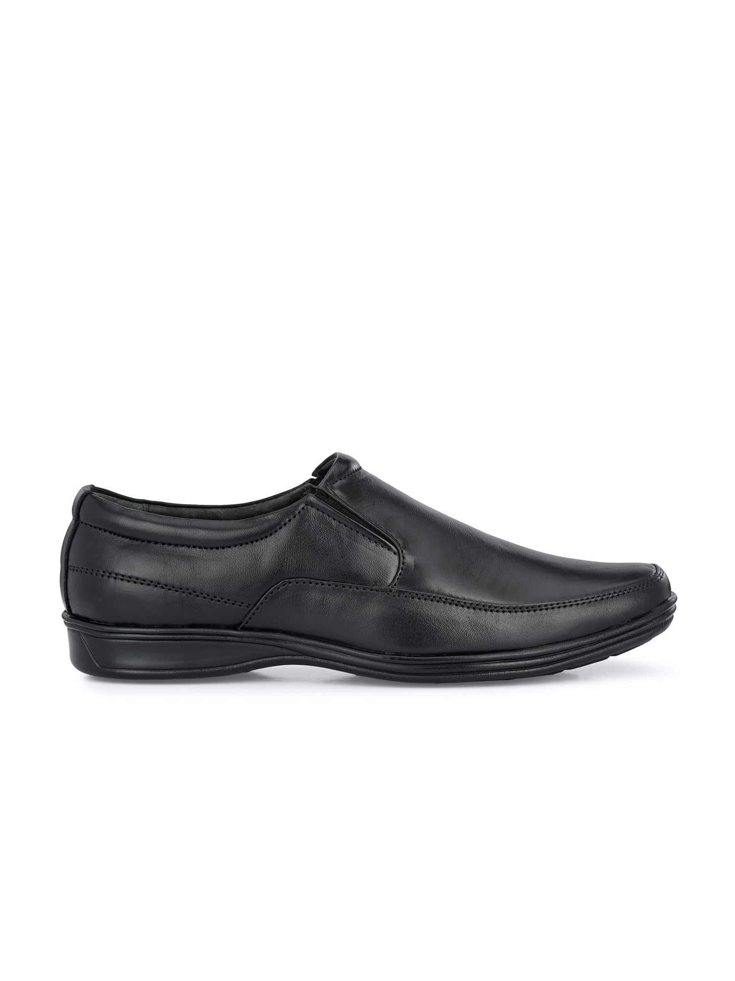 Guava Men's Black Genuine Leather Comfort Classic Slip On Fomal Loafer shoes