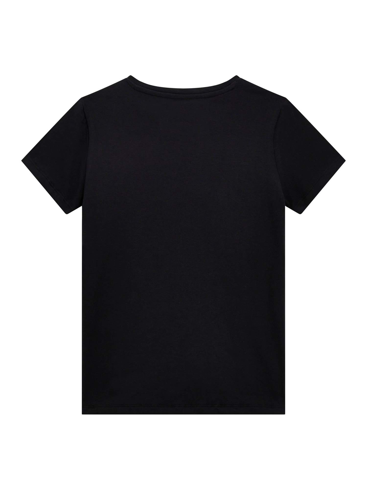 Guess Girls Jet Black A996 Printed Regular Fit T-Shirt