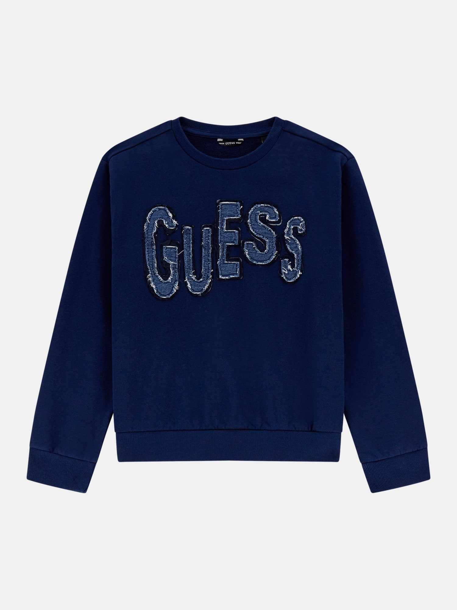 Guess Boys Secret Blue Logo Regular Fit Sweatshirt