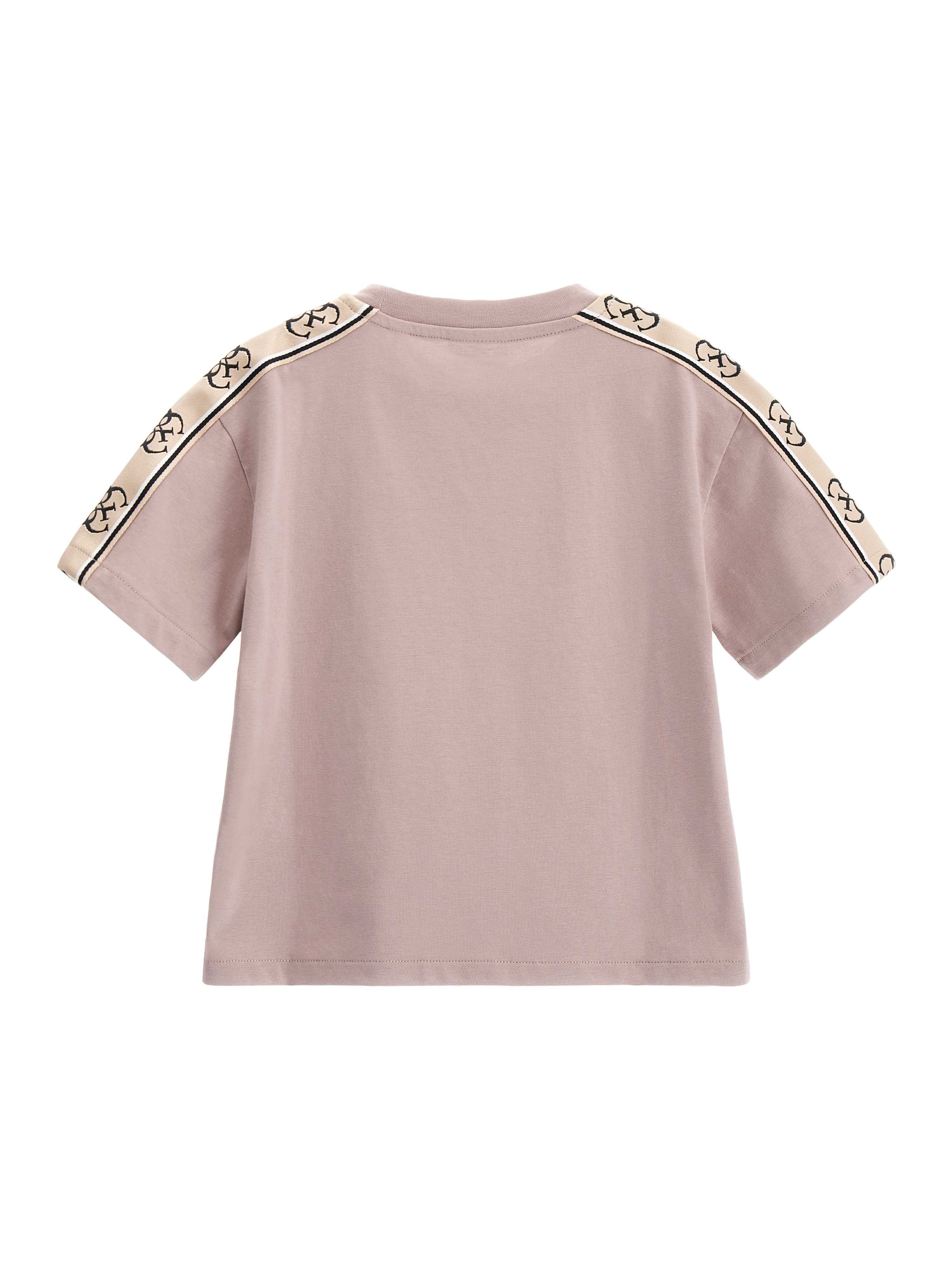 Guess Girls Posh Taupe Solid Regular Fit T-Shirt