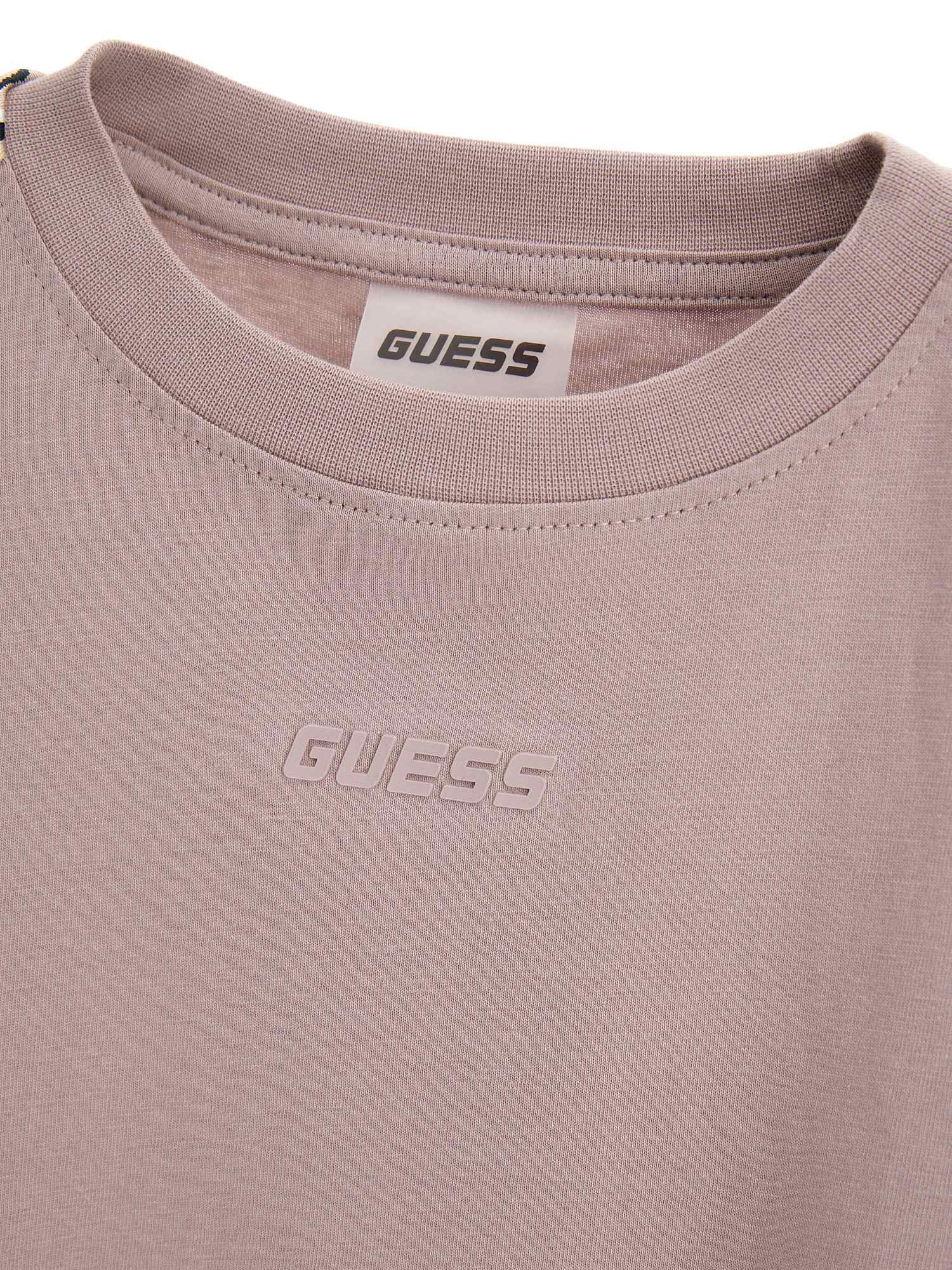 Guess Girls Posh Taupe Solid Regular Fit T-Shirt