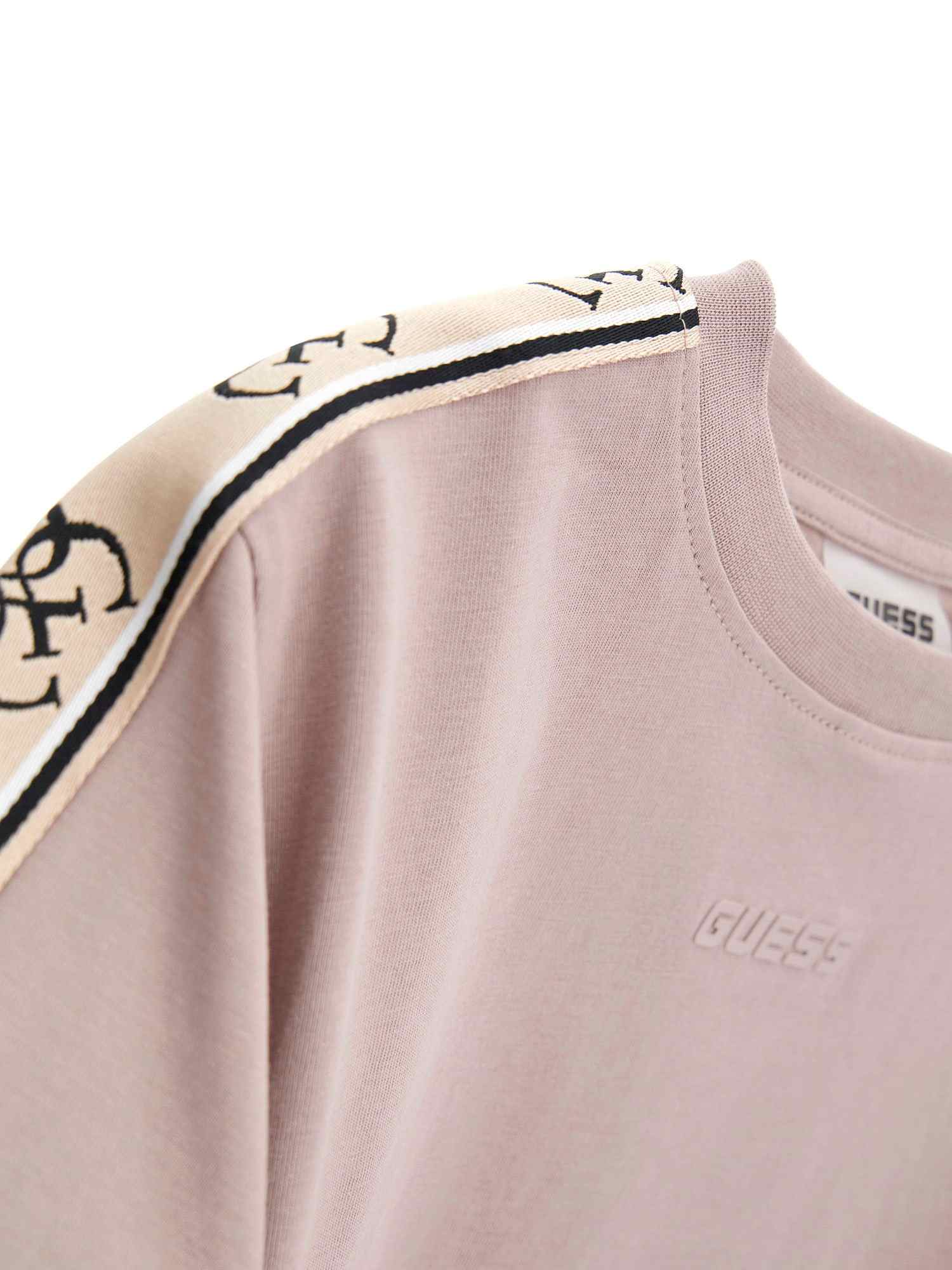 Guess Girls Posh Taupe Solid Regular Fit T-Shirt