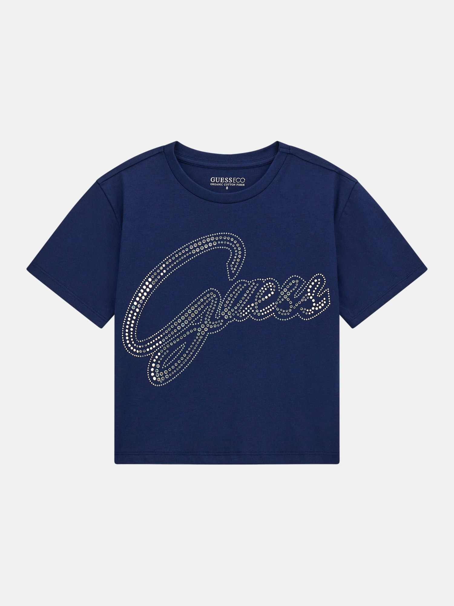 Guess Girls Secret Blue Embellished Regular Fit T-Shirt