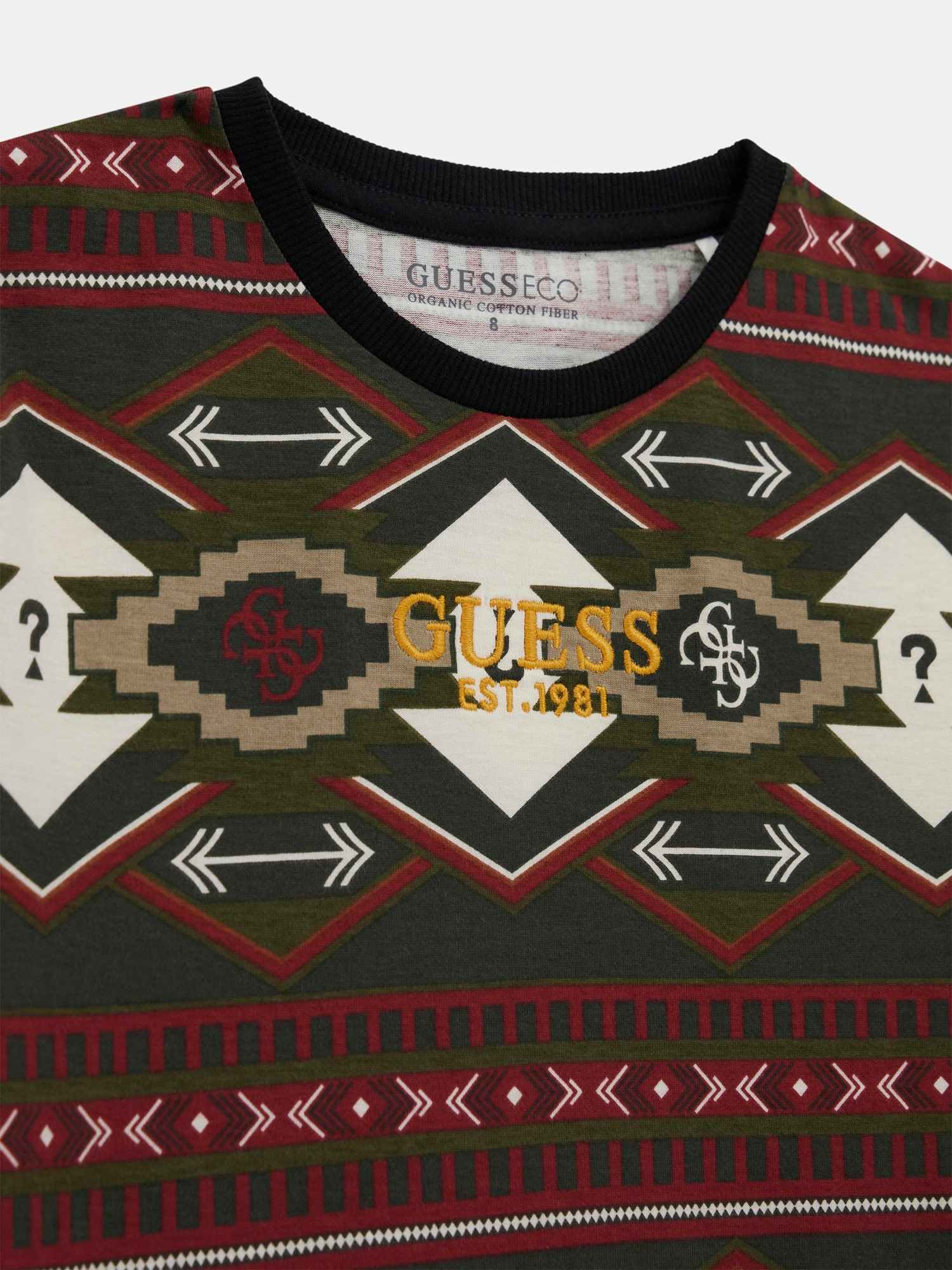 Guess Boys Multicolour Printed Regular Fit T-Shirt