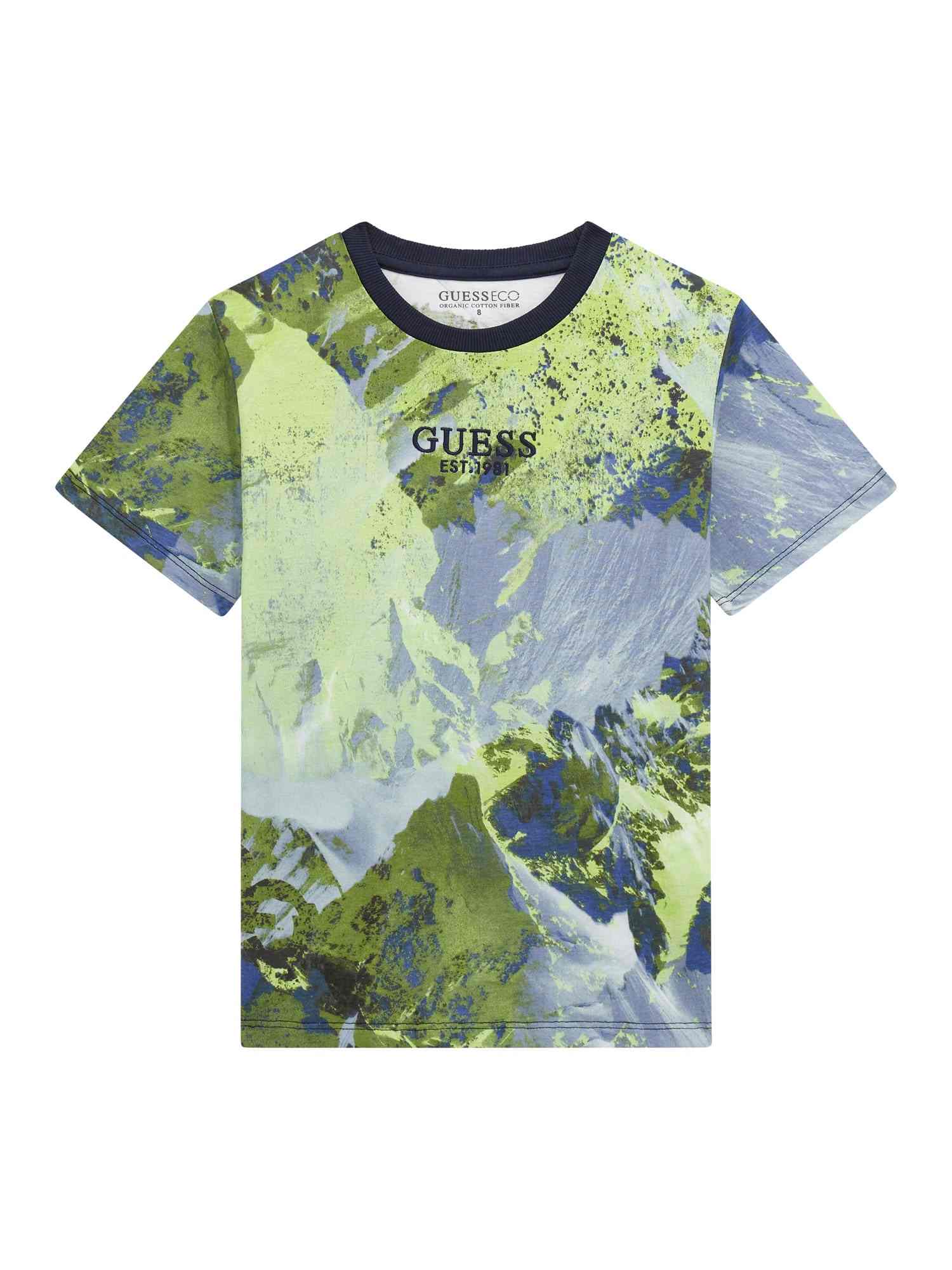 Guess Boys Multicolour Printed Regular Fit T-Shirt
