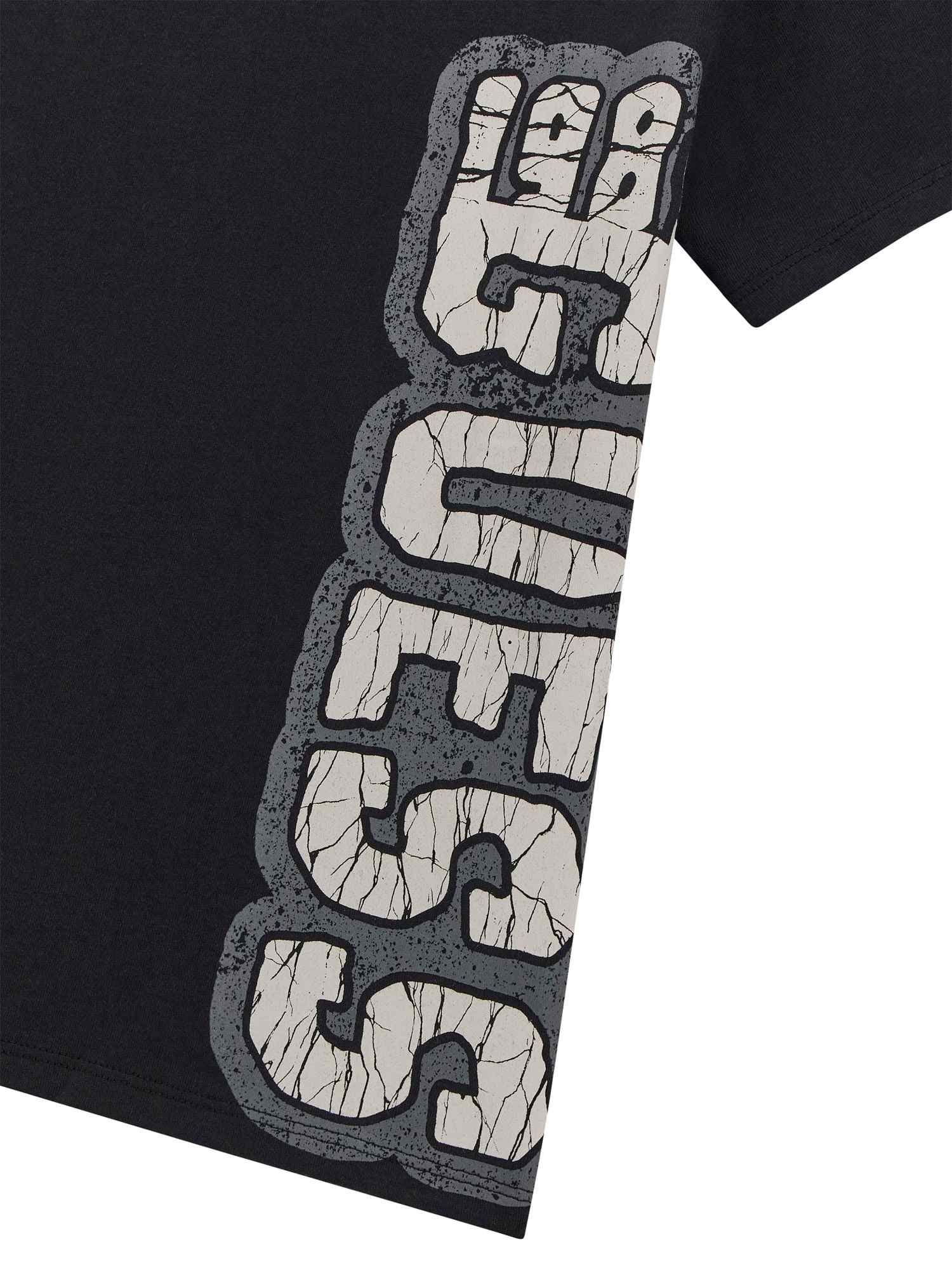 Guess Boys Jet Black A996 Logo Regular Fit T-Shirt
