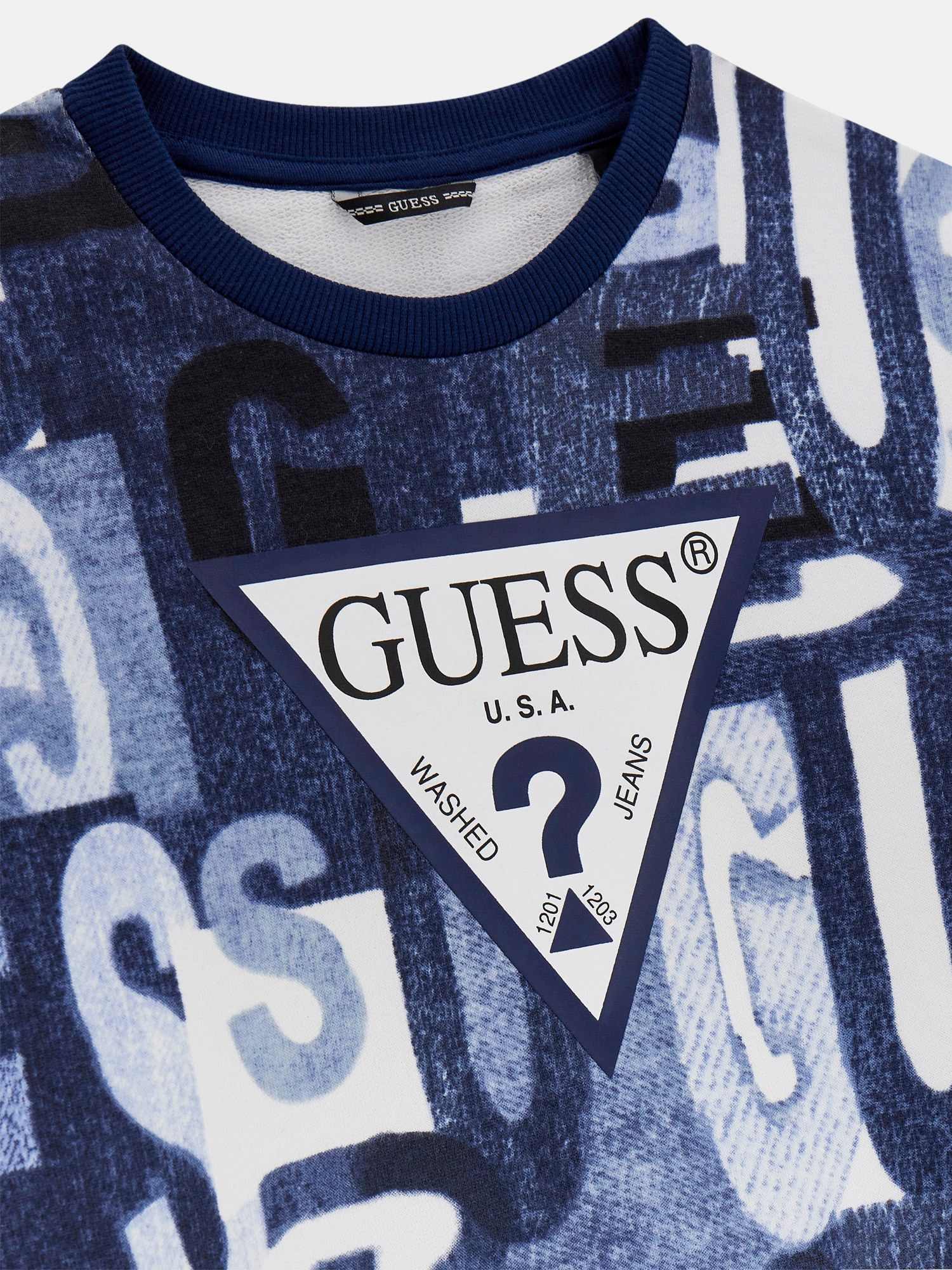 Guess Boys Multicolour Printed Regular Fit Sweatshirt