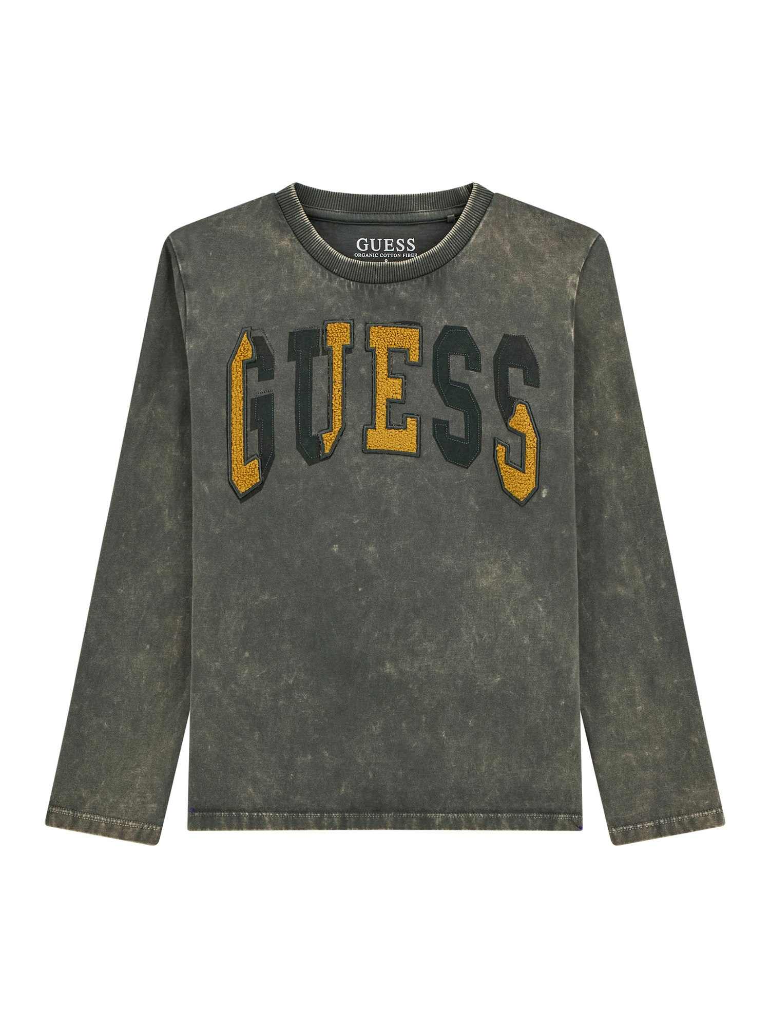 Guess Boys Faded Grey Tie-Dye Regular Fit T-Shirt