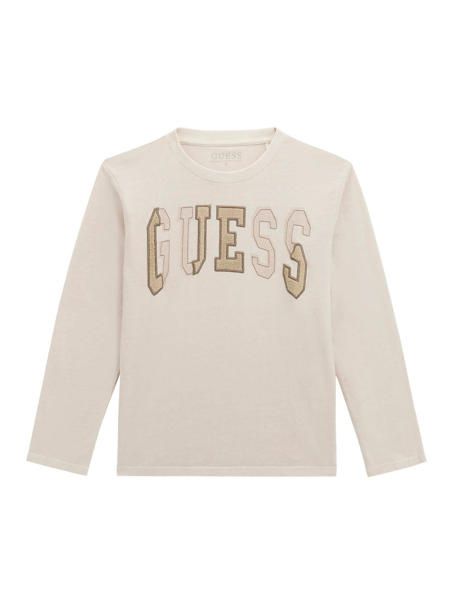 Guess Boys Cream & Green Tie-Dye Regular Fit T-Shirt