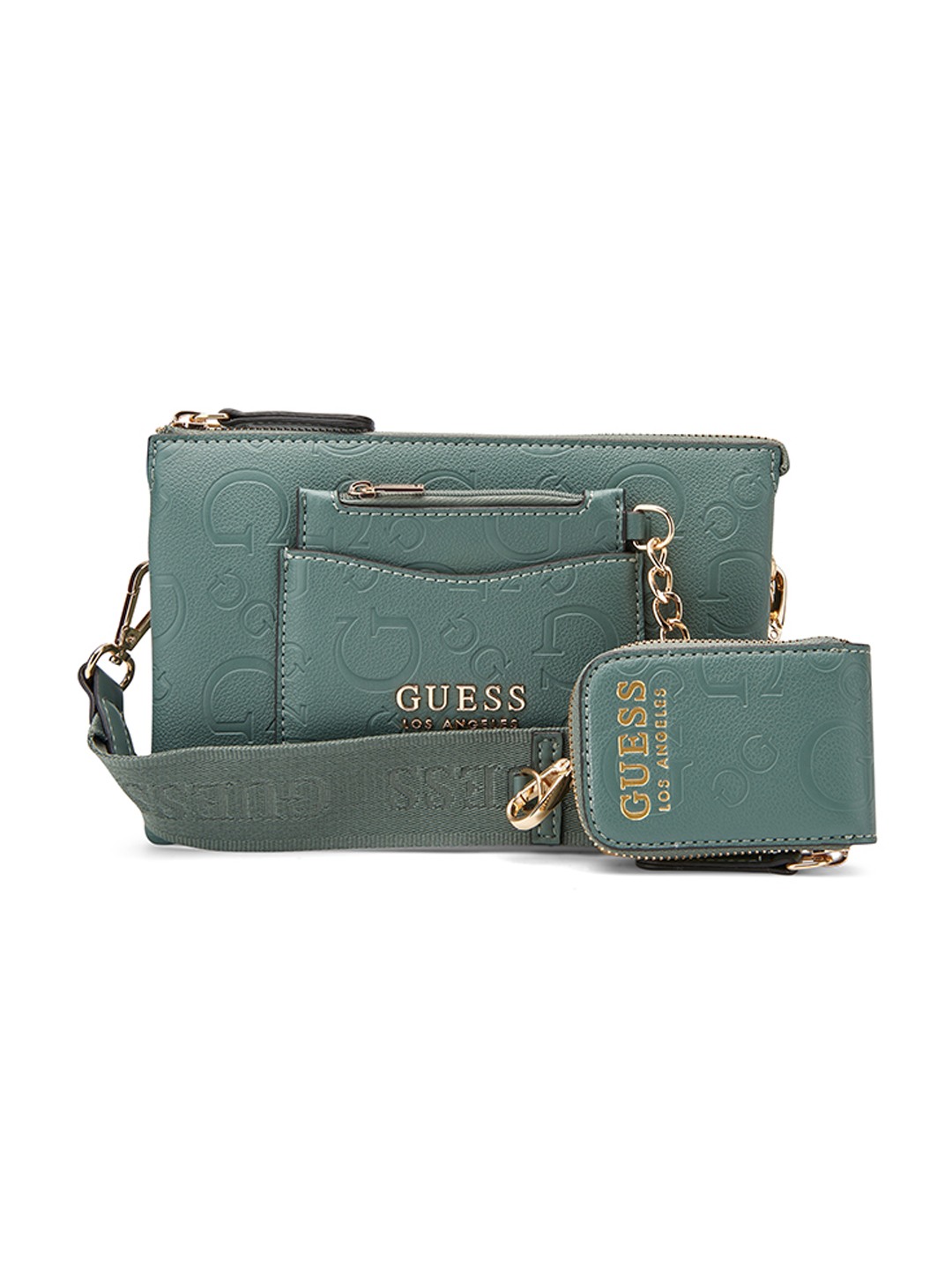 Green Tea Printed Normandy Mini Crossbody Bag