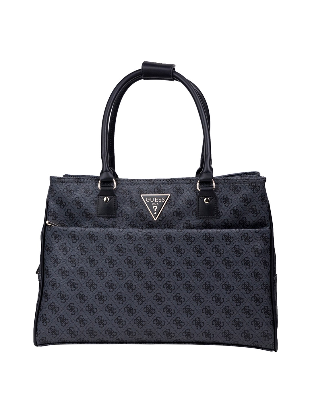 Guess Women Navy Printed Shopper Tote Bag