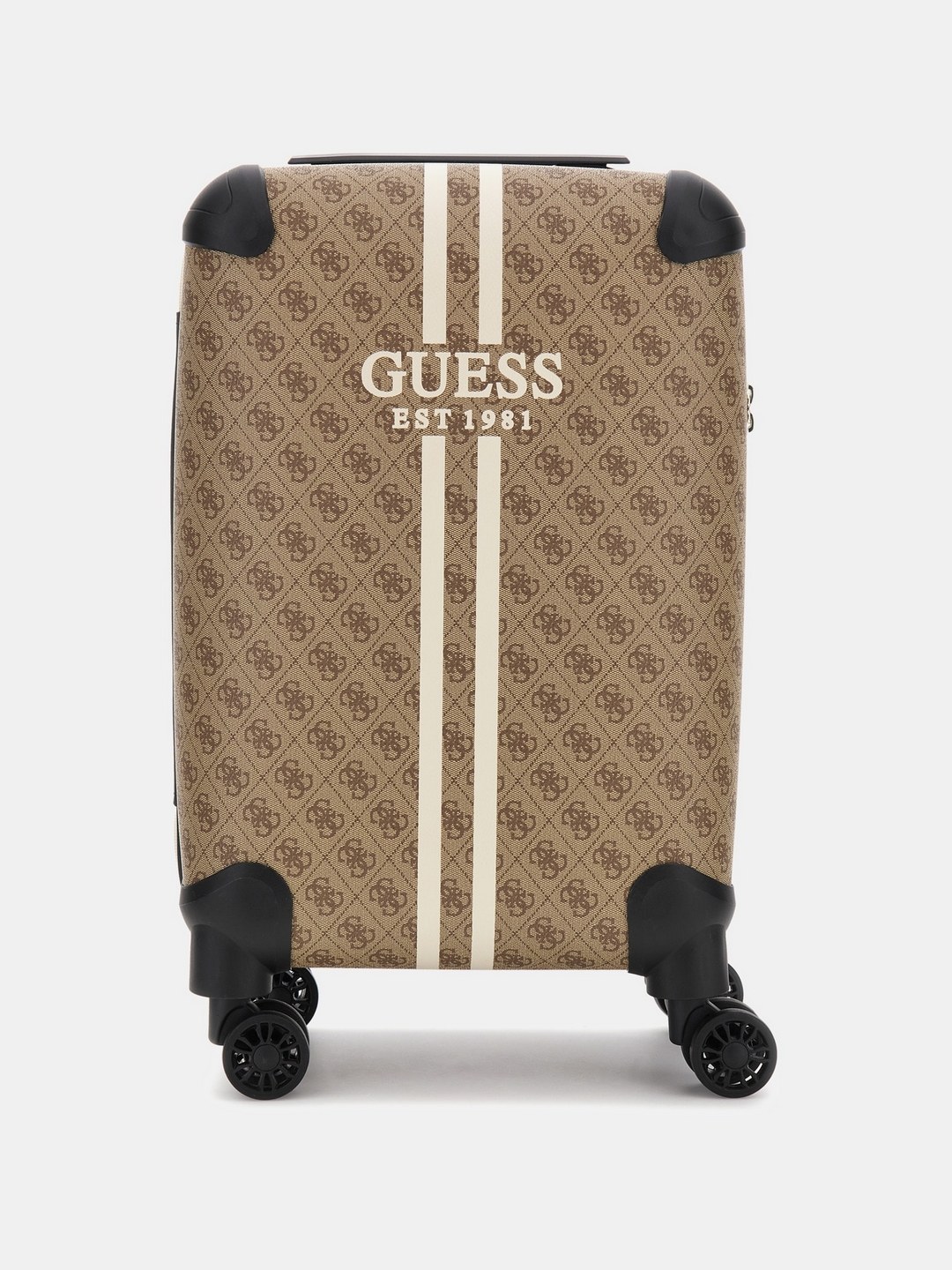 Guess Beige Printed Trolley Bag