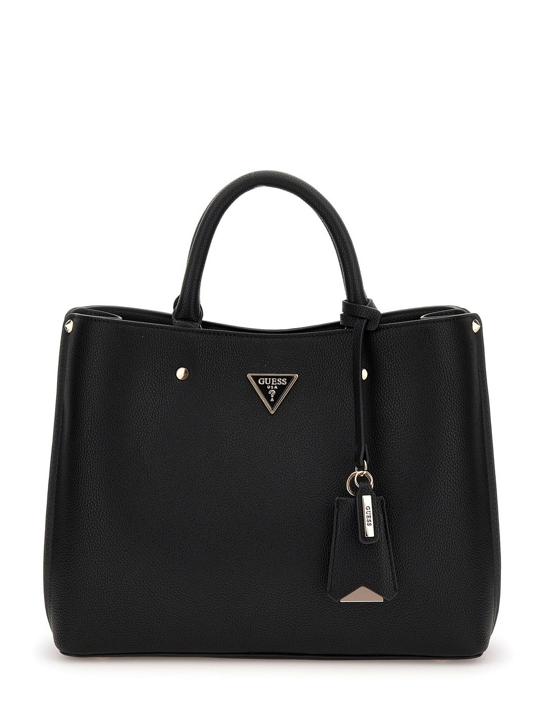 Guess Black Solid Meridian Girlfriend Satchel Bag