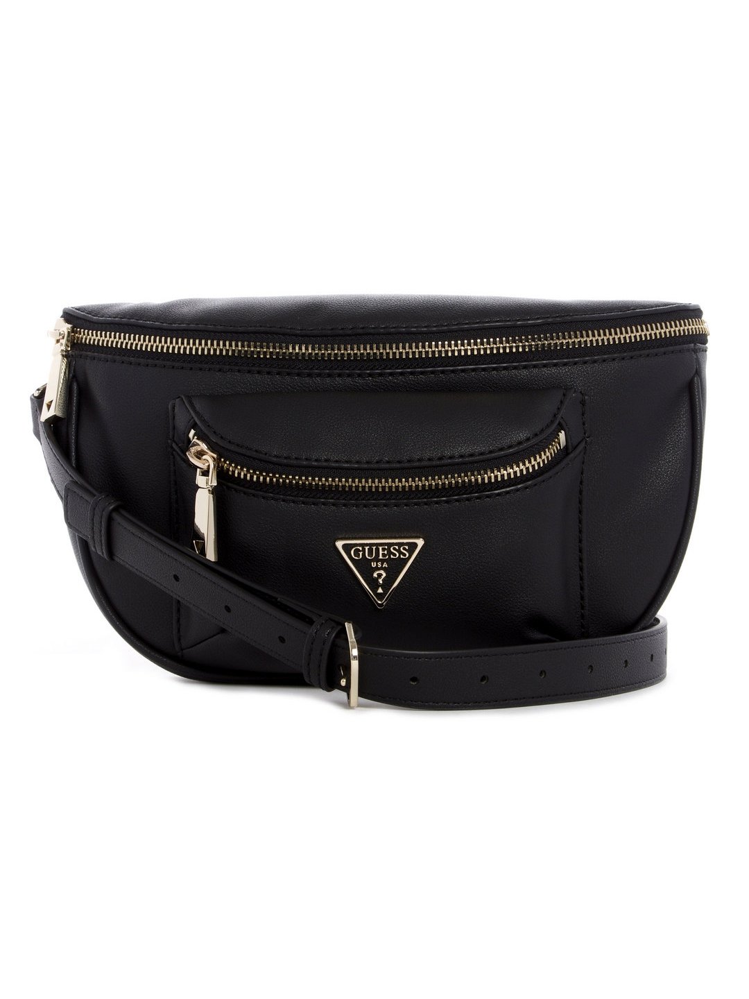 Black Solid Manhattan Belt Bag