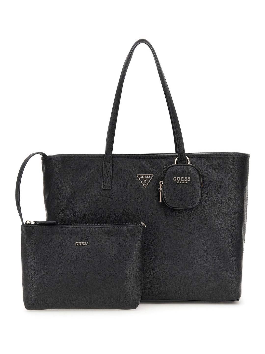 Guess Women Textured Power Play Large Tech Tote Bag