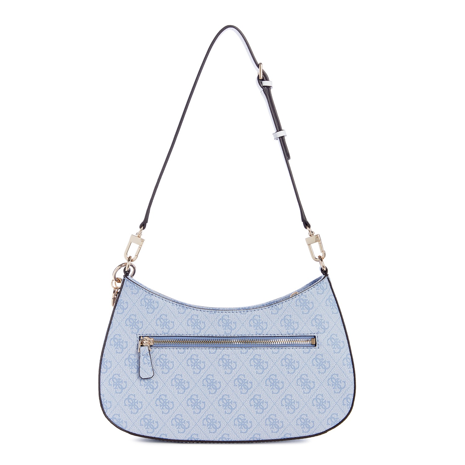 Guess Women's Blue PU Printed Shoulder Bag