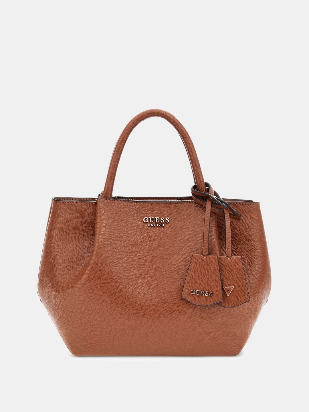Brown Solid Amorette Girlfriend Satchel Bag