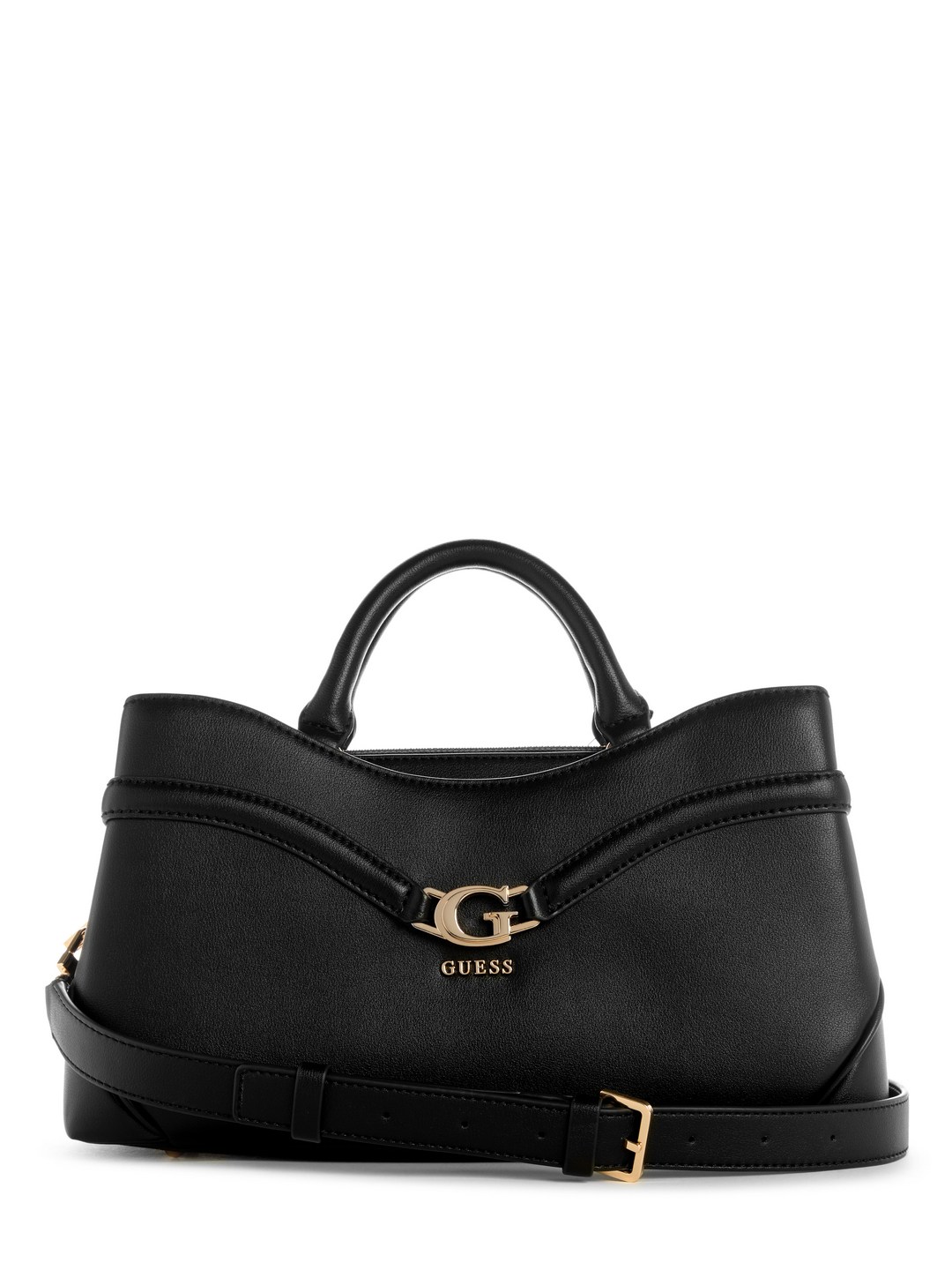 Black Textured Dea Girlfriend Satchel Bag