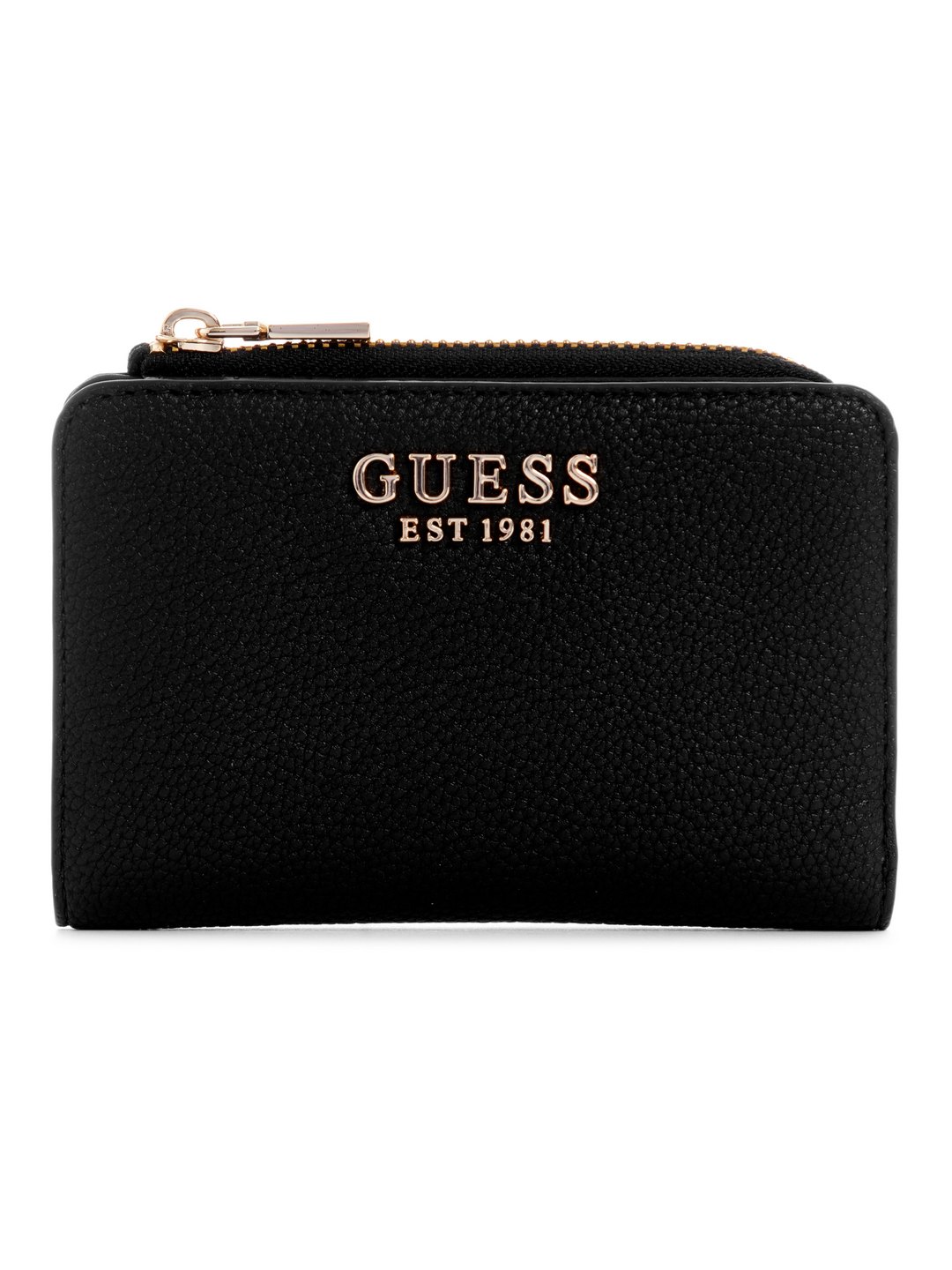 Guess Black Solid Laurel Zip Around Wallet