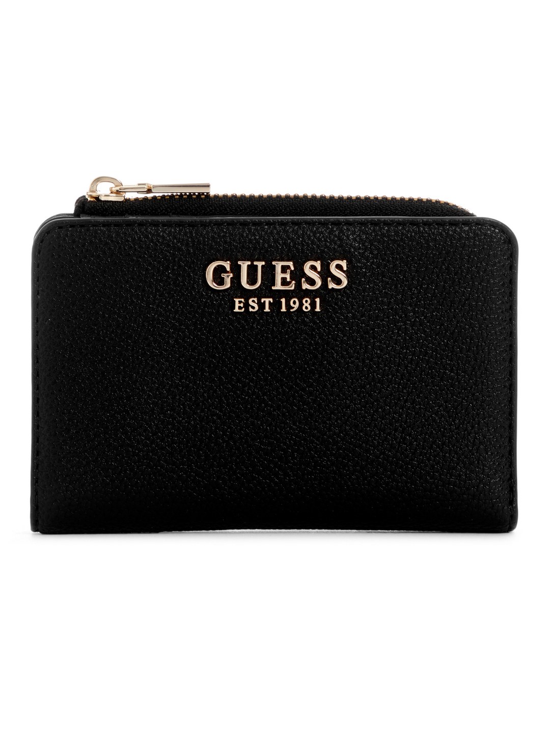 Black Solid Gregoria Zip Around Card Case