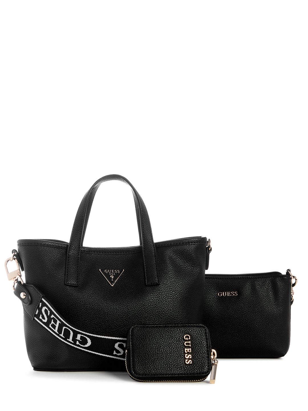 Black Solid Latona II Mini Tote Bag