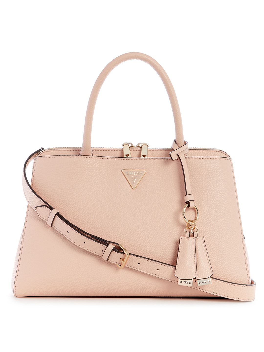 Blush Solid Emiliya Girlfriend Satchel Bag